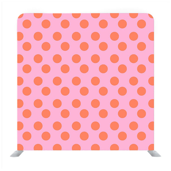 Red dot pattern with baby pink background pattern Media wall