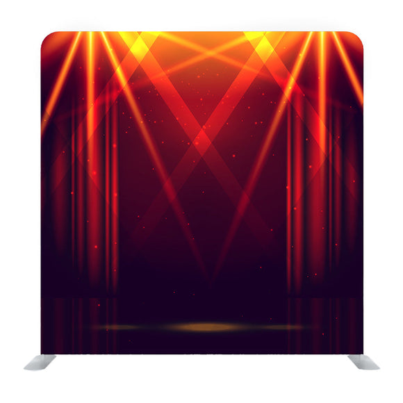 Red Stage Background Media Wall
