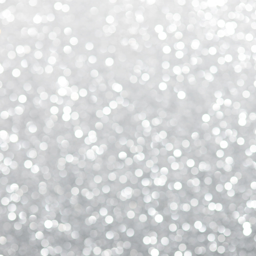Silver Glitter Christmas Abstract Bokeh Background