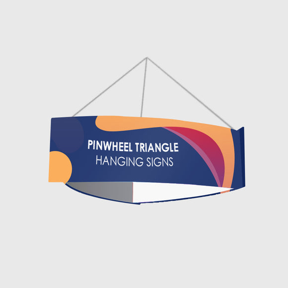 Banner colgante de triángulo de molinete de tubo de cielo