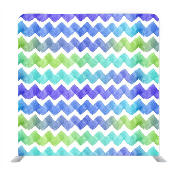 Trendy abstract hand-painted aquarelle Media wall