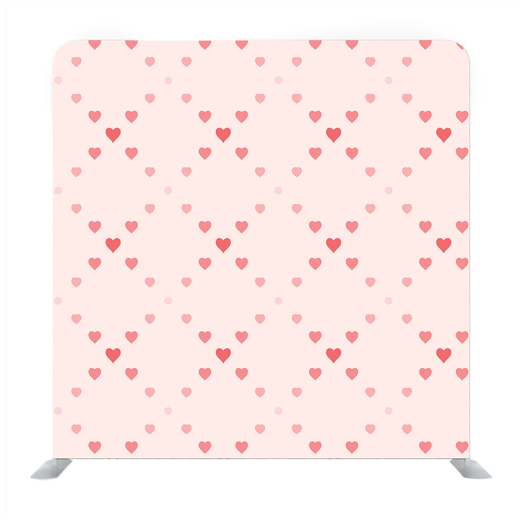 Valentine day pink hearts pattern on pink rose Media wall