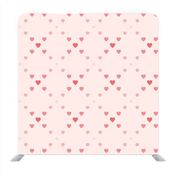 Valentine day pink hearts pattern on pink rose Media wall