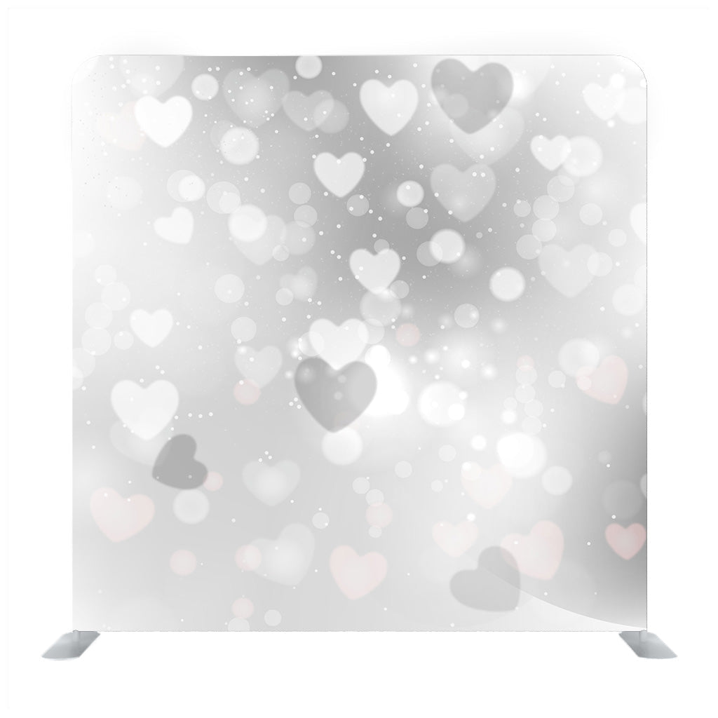 White Heart pattern Media wall