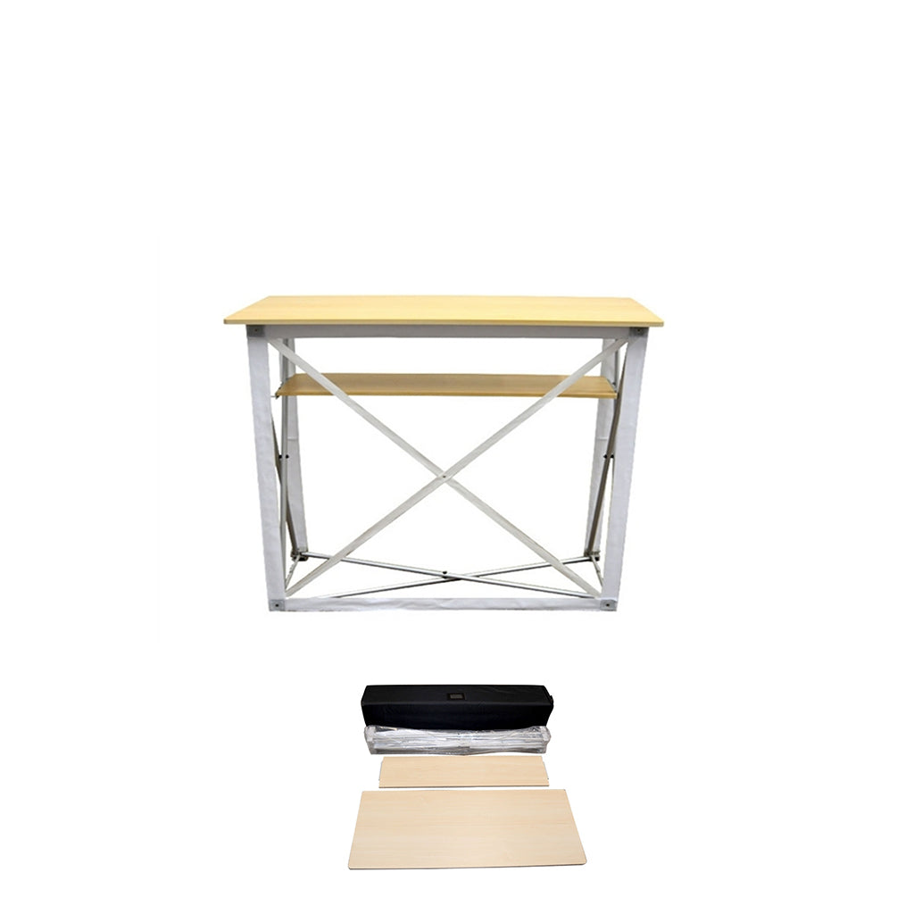 Mostrador de exhibición de tela emergente de mesa (para exhibiciones de podio y stand)