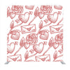 Pattern With Flowers And Envelop Background Media Wall